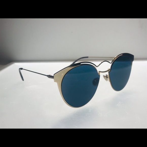 Dior Blue Ship Same Day Gold Nebula 000a9 Sunglasses - Picture 14 of 15